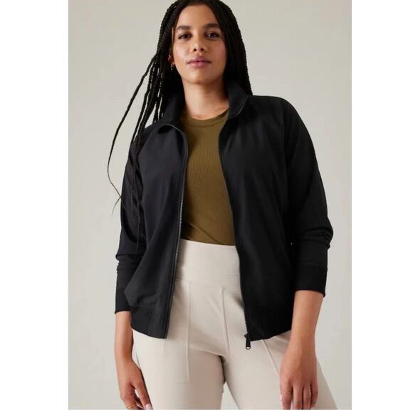 Athleta Jackets & Blazers - Athleta Full Zip Brooklyn Bomber Jacket Women's 2X Black